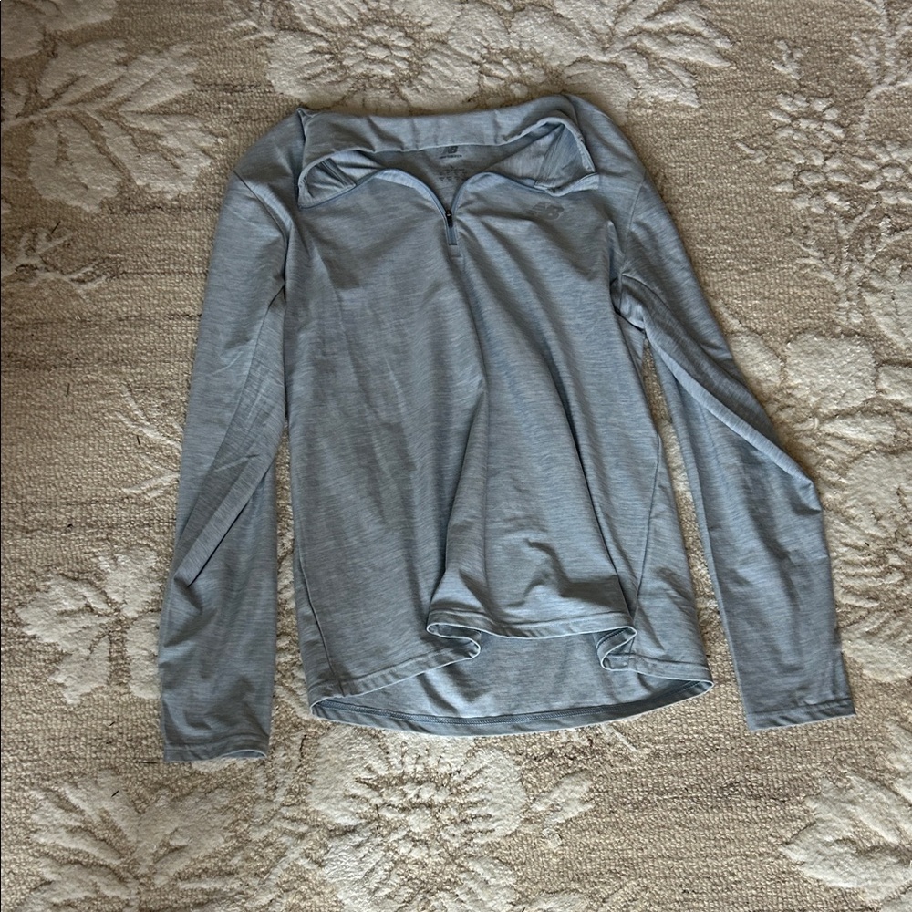 New Balance Light Gray Long Sleeve Top